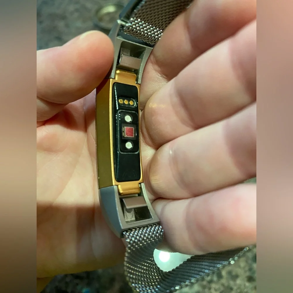 Fitbit Alta with Silver Magnetic Band and Charger